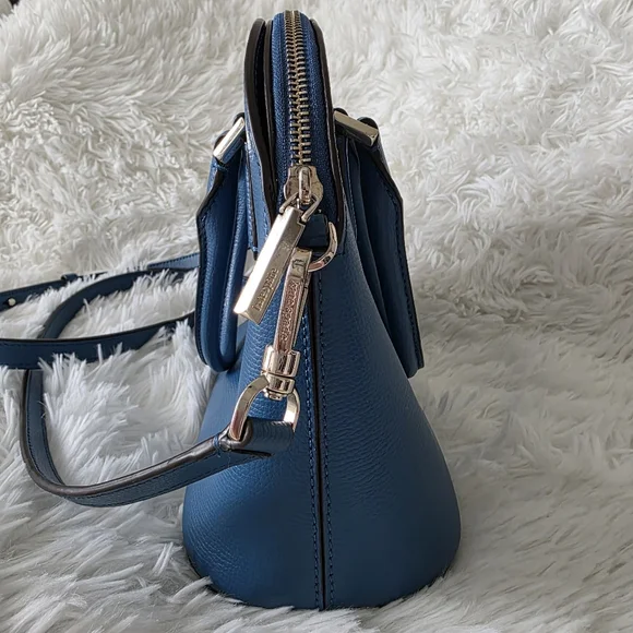 Kate Spade Sylvia Dome Satchel Crossbody Handbag in Blue - Picture 3 of 12